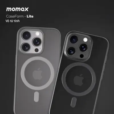 Ốp lưng MOMAX MTAP24 CaseForm Lite iPhone 16 siêu mỏng có MagSafe - Bảo vệ hoàn hảo cho chiếc iPhone 16 của bạn mà vẫn giữ được nét tinh tế với <strong>ốp lưng MOMAX MTAP24</strong> CaseForm Lite. Nổi bật với thiết kế siêu mỏng, chiếc ốp này mang đến khả năng bảo vệ cần thiết mà không làm dày hay nặng máy. Tích hợp công nghệ MagSafe, <strong>MOMAX MTAP24</strong> đảm bảo kết nối chắc chắn với các phụ kiện sạc và giá đỡ MagSafe. Chất liệu cao cấp chống trầy xước và bám vân tay. Lựa chọn <strong>ốp lưng MOMAX MTAP24</strong> để bảo vệ iPhone 16 một cách thanh thoát và tiện lợi, duy trì vẻ đẹp nguyên bản của thiết bị.