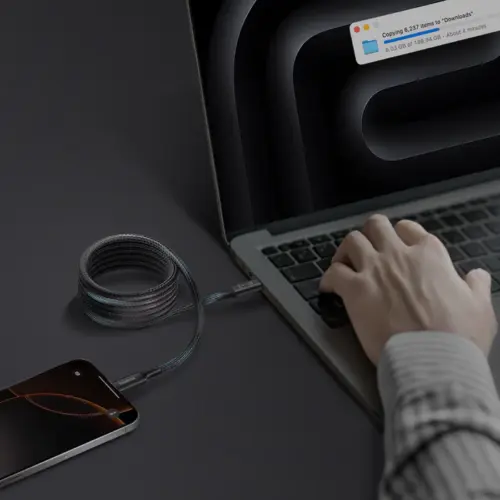 Cáp sạc MOMAX DC63D Mag.Link Magnetic USB 4.0 USB-C sang USB-C 240W 1,5m - Hình ảnh 7