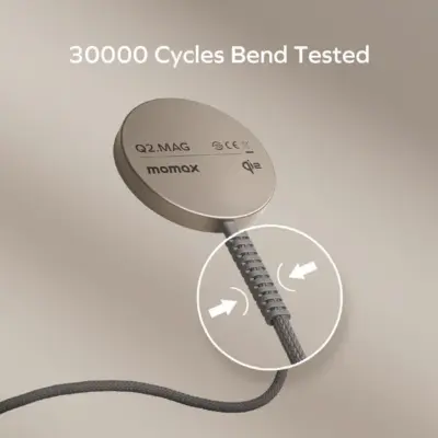 Bộ sạc không dây từ tính MOMAX UD32L Qi2 di động Q2.Mag 15W - Chào mừng kỷ nguyên sạc không dây thế hệ mới với <strong>bộ sạc không dây từ tính MOMAX UD32L Qi2</strong> di động. Hỗ trợ chuẩn Qi2 mới nhất, sản phẩm cho phép sạc nhanh 15W với khả năng căn chỉnh từ tính hoàn hảo cho các thiết bị tương thích MagSafe và Qi2 (như iPhone 12 trở lên). Chỉ cần đặt điện thoại lên, nam châm tích hợp sẽ tự động hút và căn chỉnh đúng vị trí, đảm bảo sạc ổn định và hiệu quả. Thiết kế nhỏ gọn, di động, là người bạn đồng hành lý tưởng trên bàn làm việc, đầu giường hay khi di chuyển. An toàn, tiện lợi và hiệu quả. Trải nghiệm công nghệ sạc đỉnh cao cùng <strong>MOMAX UD32L Qi2</strong> ngay hôm nay!