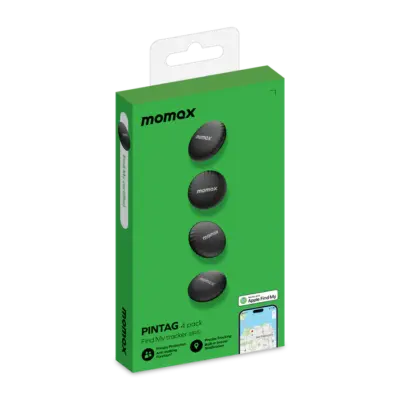 Thiết Bị Định Vị MOMAX BR5GS PinTag Find My Locator 4 Gói - Quản lý mọi vật dụng quan trọng của cả gia đình chỉ với một lần mua! <strong>Bộ 4 Thiết Bị Định Vị MOMAX BR5GS</strong> PinTag Find My Locator là giải pháp tìm kiếm đồ vật tiện lợi và kinh tế. Với 4 thiết bị nhỏ gọn, bạn dễ dàng gắn <strong>MOMAX BR5GS</strong> vào nhiều đồ vật khác nhau như chìa khóa, ví, túi xách, balo... Hoạt động trên mạng lưới Find My rộng khắp, giúp định vị chính xác ngay trên điện thoại. Pin dùng lâu và báo động âm thanh là những tính năng hữu ích. Sở hữu <strong>MOMAX BR5GS</strong> (gói 4) để trang bị cho nhiều đồ vật hoặc chia sẻ với người thân, mang đến sự an tâm toàn diện.
