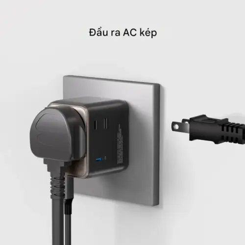 Bộ sạc du lịch MOMAX UA27 mini GaN 5 cổng 1-World² 35W với AC kép - Hình ảnh 15