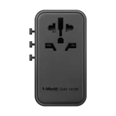 Bộ sạc du lịch đa năng MOMAX UA16 GaN 4 cổng 1-World Universal 140W + Cáp USB-C tương thích hơn 200 quốc gia - Đừng để vấn đề ổ cắm làm phiền những chuyến đi của bạn! <strong>Bộ sạc du lịch đa năng MOMAX UA16 GaN 4 cổng 1-World Universal 140W + Cáp USB-C</strong> là giải pháp năng lượng "tất cả trong một" cho mọi hành trình quốc tế. Tương thích với hơn 200 quốc gia nhờ các chân cắm tích hợp thông minh, bộ sạc <strong>MOMAX UA16</strong> mang đến tổng công suất sạc 140W mạnh mẽ nhờ công nghệ GaN. Với 4 cổng sạc (USB-C PD & USB-A QC), bạn có thể nạp năng lượng cho mọi thiết bị cùng lúc. Kèm theo cáp USB-C tiện lợi. <strong>MOMAX UA16</strong> - Người bạn đồng hành đáng tin cậy cho mọi chuyến đi, giữ thiết bị của bạn luôn đầy pin trên khắp thế giới.