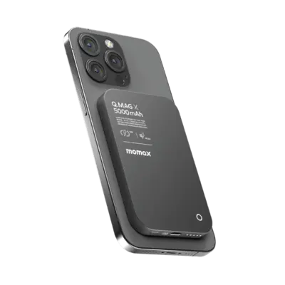 Pin dự phòng không dây từ tính MOMAX IP116 Q.Mag X 5000mAh