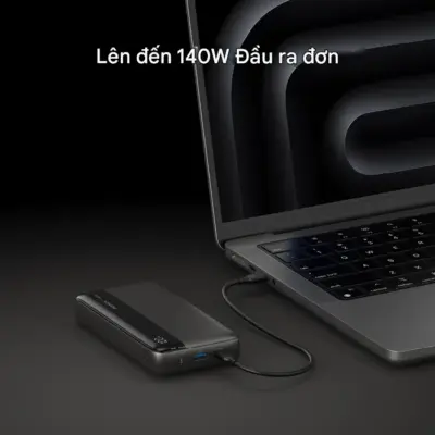Pin dự phòng MOMAX IP150D Power Ultra 145W 25000mAh - Sẵn sàng chinh phục mọi thử thách năng lượng với <strong>Pin dự phòng MOMAX IP150D Power Ultra 145W 25000mAh</strong>, một "trạm năng lượng" di động đích thực. Sở hữu dung lượng khổng lồ 25000mAh và tổng công suất đầu ra lên tới 145W, pin dễ dàng sạc nhanh đồng thời laptop, tablet, smartphone và nhiều thiết bị khác. Thiết kế hiện đại, bền bỉ, là người bạn đồng hành lý tưởng cho công việc, du lịch hay dã ngoại. <strong>MOMAX IP150D Power Ultra 145W 25000mAh</strong> mang đến sự tự do năng lượng tối đa. Chinh phục mọi giới hạn với sức mạnh của <strong>MOMAX IP150D Power Ultra 145W 25000mAh</strong>!