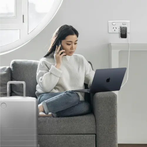 Bộ sạc du lịch MOMAX UA21UKW 4 cổng 1-World+ Flow có cáp USB-C tích hợp 35W - Hình ảnh 5