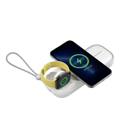 Pin dự phòng MOMAX MA02 Airbox Go MagSafe 10000mAh - Sẵn sàng đối mặt với ngày dài bận rộn mà không lo hết pin cùng <strong>Pin dự phòng MOMAX MA02 Airbox Go MagSafe 10000mAh</strong>. Với dung lượng 10000mAh mạnh mẽ, pin cung cấp đủ năng lượng cho nhiều lần sạc đầy smartphone, đặc biệt lý tưởng cho iPhone hỗ trợ MagSafe. Công nghệ từ tính giúp pin "hít" chặt vào điện thoại, mang lại trải nghiệm sạc không dây tiện lợi, ổn định chưa từng có. Thiết kế nhỏ gọn Airbox Go, dễ dàng mang theo. <strong>MOMAX MA02 Airbox Go MagSafe 10000mAh</strong> là người bạn đồng hành năng lượng đáng tin cậy, giúp bạn luôn kết nối mọi lúc mọi nơi.