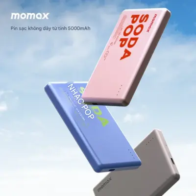 Pin dự phòng không dây từ tính MOMAX IP135 Power Pass 5000mAh - Luôn giữ năng lượng cho thiết bị của bạn với <strong>Pin dự phòng không dây từ tính MOMAX IP135 Power Pass 5000mAh</strong>. Thiết kế siêu nhỏ gọn cùng công nghệ từ tính giúp pin "hít" chặt vào iPhone (hỗ trợ MagSafe) mang lại trải nghiệm sạc không dây liền mạch, không vướng víu. Dung lượng 5000mAh là nguồn năng lượng bổ sung hoàn hảo cho ngày dài, đủ sức "cứu cánh" khi cần thiết. Công nghệ Power Pass đảm bảo hiệu quả sạc. <strong>MOMAX IP135 Power Pass 5000mAh</strong> là phụ kiện cần thiết cho cuộc sống di động tiện lợi, giúp bạn luôn kết nối năng lượng một cách nhanh chóng và phong cách.