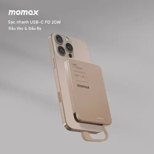 Pin dự phòng MOMAX IP157 1-Power F.Pass⁺ Bộ pin từ tính 5000mAh có cáp tích hợp - Hình ảnh 13