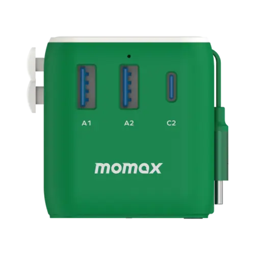 Bộ sạc du lịch MOMAX UA20UK 3 cổng 1-World+ Cáp USB-C tích hợp 25W - Hình ảnh 28