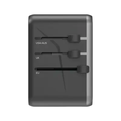 Bộ sạc du lịch MOMAX UA8AU GaN 5 cổng 1-World Universal 70W - Khám phá thế giới không lo hết pin với <strong>Bộ sạc du lịch đa năng MOMAX UA8AU GaN 5 cổng 1-World Universal 70W tương thích hơn 200 quốc gia</strong>. Tích hợp sẵn các loại chân cắm, bộ sạc <strong>MOMAX UA8AU</strong> hoạt động tại hơn 200 quốc gia. Tổng công suất 70W mạnh mẽ nhờ công nghệ GaN tiên tiến, cùng với 5 cổng sạc (3 USB-C PD & 2 USB-A QC), cho phép bạn nạp năng lượng đồng thời cho mọi thiết bị. Nhỏ gọn, an toàn và cực kỳ đa năng. <strong>MOMAX UA8AU</strong> là giải pháp năng lượng "tất cả trong một", đáng tin cậy cho mọi hành trình, giữ thiết bị của bạn luôn sẵn sàng hoạt động ở bất kỳ đâu trên thế giới.
