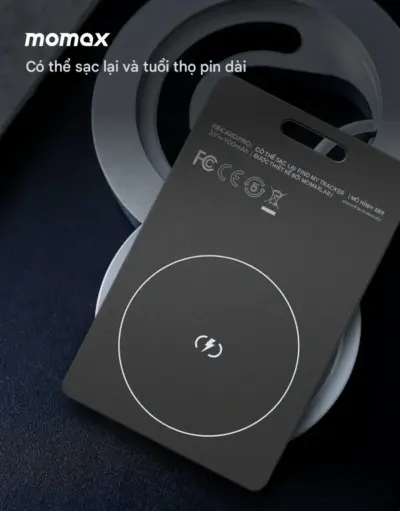Thiết Bị Định Vị MOMAX BR9 PinCard Pro Có Thể Sạc Lại - Giữ những vật dụng quan trọng nhất luôn trong tầm kiểm soát với <strong>Thiết Bị Định Vị MOMAX BR9</strong> PinCard Pro. Với thiết kế siêu mỏng dạng thẻ, <strong>MOMAX BR9</strong> dễ dàng bỏ vừa ví tiền, khe đựng thẻ trong túi xách hay gắn vào bất kỳ vật dụng giá trị nào bạn muốn theo dõi. Công nghệ định vị tiên tiến giúp bạn tìm thấy đồ đạc bị thất lạc một cách nhanh chóng. Đặc biệt, <strong>MOMAX BR9</strong> sử dụng pin sạc lại, tiện lợi và thân thiện với môi trường. An tâm di chuyển mà không lo mất mát với giải pháp định vị thông minh <strong>MOMAX BR9</strong>.