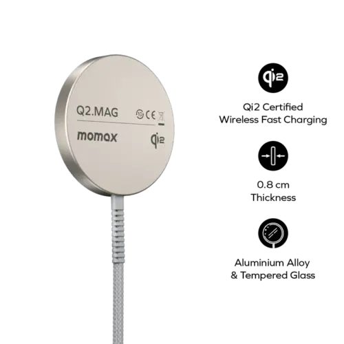 Bộ sạc không dây từ tính MOMAX UD32L Qi2 di động Q2.Mag 15W - Hình ảnh 8