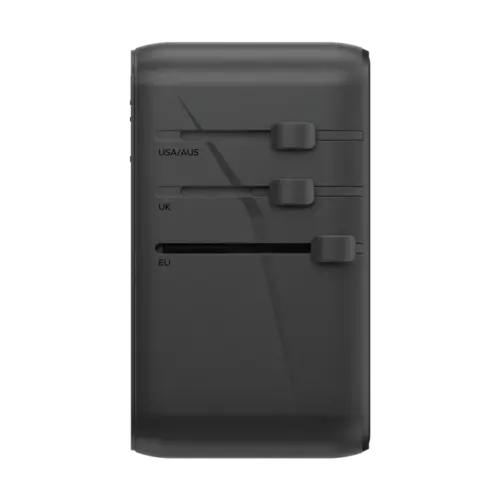 Bộ sạc du lịch đa năng MOMAX UA16 GaN 4 cổng 1-World Universal 140W + Cáp USB-C tương thích hơn 200 quốc gia - Hình ảnh 4
