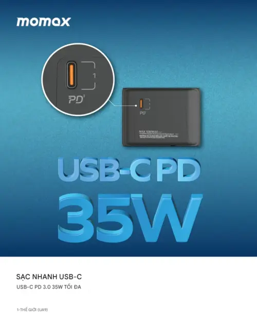 Bộ sạc du lịch MOMAX UA9UK 5 cổng 1-World 35W - Hình ảnh 20