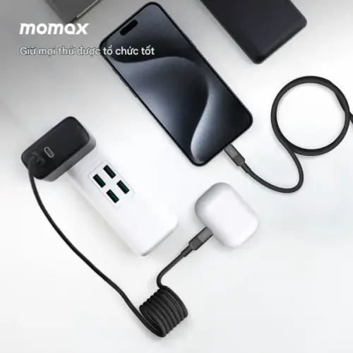 Cáp từ tính MOMAX DC60 Mag.Link USB-C sang USB-C 60W 1m - Hình ảnh 7