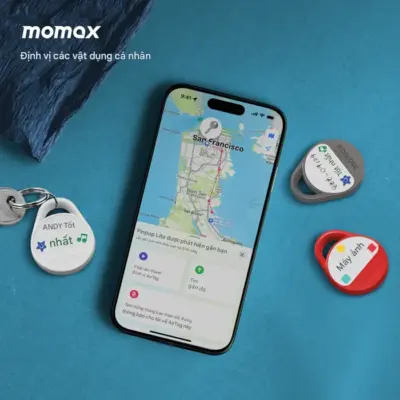 Thiết Bị Định Vị MOMAX BR10A Pinpop² Lite - Đừng bao giờ lo lắng về việc thất lạc chìa khóa, ví hay balo nữa! <strong>Thiết Bị Định Vị MOMAX BR10A</strong> Pinpop² Lite là phiên bản nâng cấp của giải pháp tìm kiếm đồ vật siêu nhỏ gọn. Với thiết kế cực nhẹ và móc khóa, dễ dàng gắn <strong>MOMAX BR10A</strong> vào mọi vật dụng. Tương thích hoàn hảo với mạng lưới Find My, bạn có thể định vị đồ vật nhanh chóng qua ứng dụng trên điện thoại. Pin cúc áo dùng cực lâu và tính năng báo động âm thanh giúp tìm đồ ở gần hiệu quả. An tâm hơn với <strong>MOMAX BR10A</strong> – người bạn đồng hành nhỏ bé, đáng tin cậy, giúp bạn luôn kiểm soát được mọi thứ.