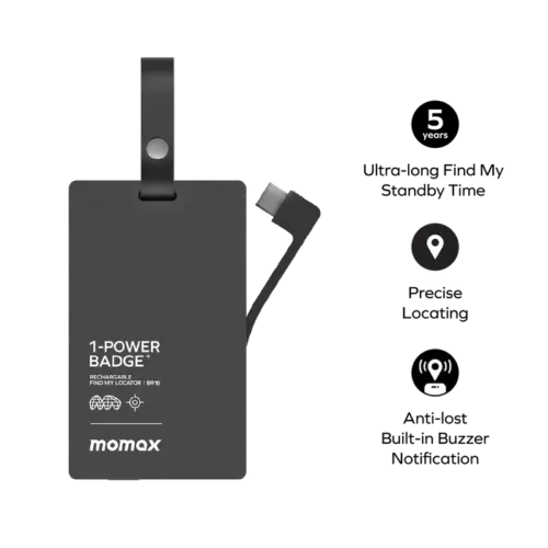 Pin dự phòng MOMAX BR16D 1-Power Badge+ có chức năng Find My Locator - Hình ảnh 10