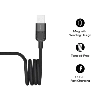 Cáp từ tính MOMAX DA57D Mag.Link USB-A sang USB-C 66W 1m - Nâng cấp trải nghiệm sạc và truyền dữ liệu của bạn với <strong>Cáp từ tính MOMAX DA57D Mag.Link USB-A sang USB-C 66W 1m</strong>. Công nghệ từ tính Mag.Link độc đáo cho phép kết nối/ngắt kết nối tức thì chỉ bằng một lực hút nhẹ nhàng, bảo vệ cổng sạc thiết bị quý giá của bạn khỏi hư hại. Sợi cáp <strong>MOMAX DA57D</strong> hỗ trợ công suất sạc siêu nhanh 66W, lý tưởng để nạp năng lượng cho smartphone (đặc biệt các dòng hỗ trợ sạc nhanh công suất cao qua cổng A) và các thiết bị khác. Bền bỉ, tiện lợi và cực kỳ thông minh. <strong>MOMAX DA57D</strong> là phụ kiện "must-have" cho mọi người dùng cần sự kết hợp giữa sạc nhanh qua cổng USB-A và tiện ích từ tính.