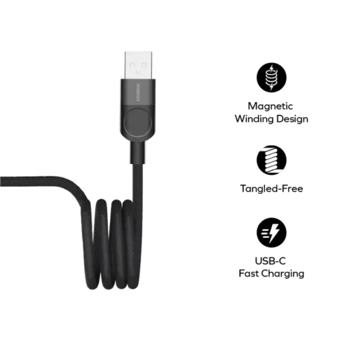 Cáp từ tính MOMAX DA57D Mag.Link USB-A sang USB-C 66W 1m - Hình ảnh 6