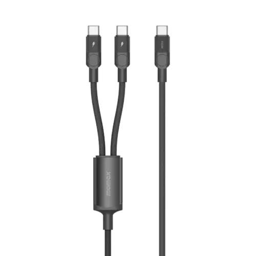 Cáp sạc MOMAX DC56 Mag.Link Magnetic USB-C to 2 USB-C 100W 2m - Hình ảnh 3
