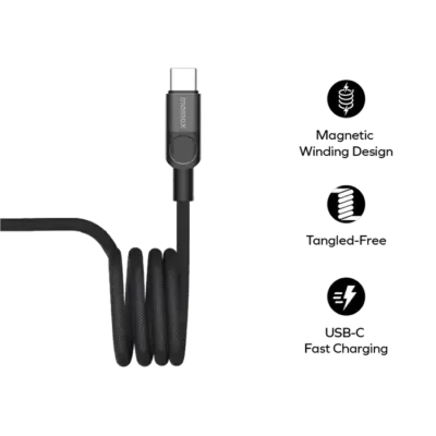 Cáp từ tính MOMAX DC60 Mag.Link USB-C sang USB-C 60W 1m - Trải nghiệm sạc thế hệ mới đầy tiện lợi với <strong>Cáp từ tính MOMAX DC60 Mag.Link USB-C sang USB-C 60W 1m</strong>. Công nghệ từ tính Mag.Link độc đáo cho phép kết nối và ngắt kết nối nhanh chóng chỉ bằng một lực hút nhẹ, bảo vệ cổng sạc thiết bị khỏi hư hại. Sợi cáp <strong>MOMAX DC60</strong> hỗ trợ công suất sạc nhanh 60W Power Delivery, lý tưởng để nạp năng lượng hiệu quả cho laptop mỏng nhẹ, máy tính bảng và điện thoại. Sợi cáp USB-C sang USB-C dài 1m bền bỉ và tiện dụng. An toàn, hiệu quả và cực kỳ phong cách, <strong>MOMAX DC60</strong> là phụ kiện không thể thiếu cho cuộc sống hiện đại. Nâng cấp trải nghiệm sạc của bạn với <strong>MOMAX DC60</strong> ngay hôm nay!