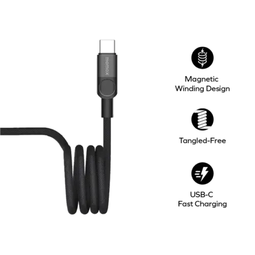 Cáp từ tính MOMAX DC60 Mag.Link USB-C sang USB-C 60W 1m - Hình ảnh 4
