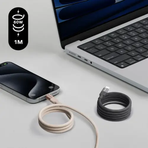 Cáp từ tính MOMAX DC60 Mag.Link USB-C sang USB-C 60W 1m - Hình ảnh 6