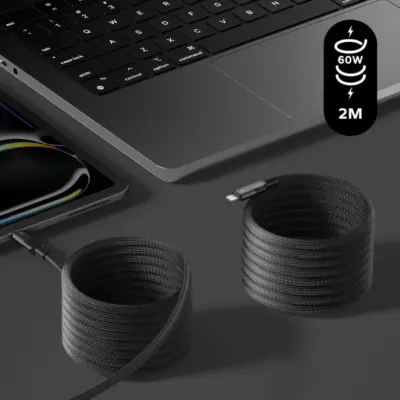 Cáp sạc MOMAX DL5 Cáp USB-C từ tính Mag.Link sang Lightning 60W dài tới 2m - Trải nghiệm sạc iPhone/iPad tiện lợi và an toàn hơn bao giờ hết với <strong>Cáp sạc MOMAX DL5 Mag.Link Magnetic USB-C sang Lightning 60W 2m</strong>. Công nghệ từ tính Mag.Link độc đáo giúp kết nối/ngắt kết nối tức thì, bảo vệ cổng Lightning quý giá của bạn. Sợi cáp <strong>MOMAX DL5</strong> hỗ trợ sạc nhanh Power Delivery 60W (cho thiết bị Apple tương thích PD). Chiều dài 2m ấn tượng mang lại sự linh hoạt vượt trội. Bền bỉ, đáng tin cậy và được chứng nhận MFi (Made for iPhone/iPad). <strong>MOMAX DL5</strong> là phụ kiện hoàn hảo cho người dùng Apple hiện đại.