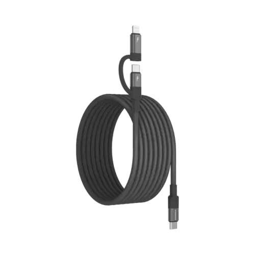 Cáp sạc MOMAX DL58 Mag.Link Duo Magnetic USB-C sang USB-C & Lightning 60W dài tới 2m - Hình ảnh 5
