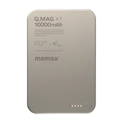 Pin Dự Phòng MOMAX IP117 Q.Mag X1 10000mAh - Gen 2 - Trải nghiệm sự tiện lợi đỉnh cao với pin dự phòng MOMAX IP117 Q.Mag X1 10000mAh - Gen 2, một phụ kiện không thể thiếu cho lối sống năng động. Được thiết kế với lực hít từ tính mạnh mẽ, sản phẩm tương thích hoàn hảo với MagSafe của iPhone, cho phép bạn sạc không dây một cách nhanh chóng và an toàn chỉ bằng một cú "hít". Với dung lượng 10000mAh bền bỉ và công suất sạc nhanh PD 20W qua cổng USB-C, thiết bị của bạn sẽ luôn sẵn sàng hoạt động. Điểm nhấn đặc biệt của phiên bản Gen 2 là chân đế gập thông minh, giúp bạn dễ dàng dựng điện thoại để xem phim hoặc video call trong khi sạc. MOMAX IP117 Q.Mag X1 10000mAh chính là giải pháp năng lượng nhỏ gọn, mạnh mẽ và đa năng.