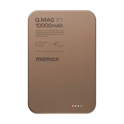 Pin Dự Phòng MOMAX IP117 Q.Mag X1 10000mAh - Gen 2 - Trải nghiệm sự tiện lợi đỉnh cao với pin dự phòng MOMAX IP117 Q.Mag X1 10000mAh - Gen 2, một phụ kiện không thể thiếu cho lối sống năng động. Được thiết kế với lực hít từ tính mạnh mẽ, sản phẩm tương thích hoàn hảo với MagSafe của iPhone, cho phép bạn sạc không dây một cách nhanh chóng và an toàn chỉ bằng một cú "hít". Với dung lượng 10000mAh bền bỉ và công suất sạc nhanh PD 20W qua cổng USB-C, thiết bị của bạn sẽ luôn sẵn sàng hoạt động. Điểm nhấn đặc biệt của phiên bản Gen 2 là chân đế gập thông minh, giúp bạn dễ dàng dựng điện thoại để xem phim hoặc video call trong khi sạc. MOMAX IP117 Q.Mag X1 10000mAh chính là giải pháp năng lượng nhỏ gọn, mạnh mẽ và đa năng.