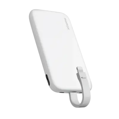 Pin dự phòng MOMAX IP118MFI iPower PD3 kèm cáp Lightning 10000mAh - Đừng để nỗi lo hết pin làm gián đoạn cuộc sống số của bạn! <strong>Pin dự phòng MOMAX IP118MFI iPower PD3 kèm cáp Lightning 10000mAh</strong> mang đến nguồn năng lượng 10000mAh đáng tin cậy, đủ sức sạc đầy nhiều lần cho điện thoại và các thiết bị khác. Đặc biệt, với cáp Lightning tích hợp MFI, sạc iPhone chưa bao giờ tiện lợi đến thế – không cần mang theo cáp riêng! Hỗ trợ công nghệ sạc nhanh PD3 mạnh mẽ, thiết kế nhỏ gọn, <strong>MOMAX IP118MFI iPower PD3</strong> là người bạn đồng hành năng lượng hoàn hảo cho người dùng Apple, đảm bảo bạn luôn kết nối mọi lúc mọi nơi với hiệu suất tối ưu.