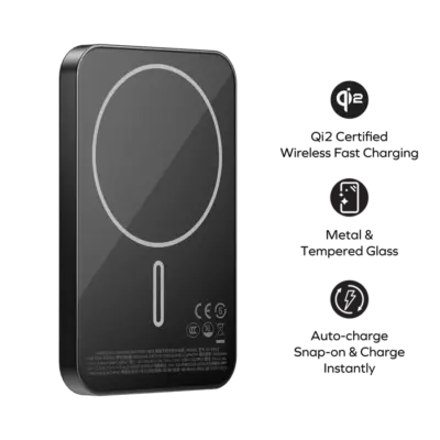 Pin dự phòng không dây từ tính MOMAX IP129Q2 Power Q.Pass Qi2 5000mAh - Nâng tầm trải nghiệm sạc không dây với <strong>Pin dự phòng không dây từ tính MOMAX IP129Q2 Power Q.Pass Qi2 5000mAh</strong>. Sở hữu chuẩn sạc không dây Qi2 mới nhất, pin hỗ trợ sạc nhanh 15W cho iPhone (tương thích MagSafe) cùng khả năng căn chỉnh từ tính hoàn hảo. Dung lượng 5000mAh nhỏ gọn, lý tưởng để mang theo mọi nơi, cung cấp năng lượng tức thời. Công nghệ Power Pass cho phép sạc đồng thời pin và thiết bị. <strong>MOMAX IP129Q2 Power Q.Pass Qi2 5000mAh</strong> là giải pháp sạc tiện lợi, nhanh chóng và đáng tin cậy, là bạn đồng hành không thể thiếu cho cuộc sống di động hiện đại.
