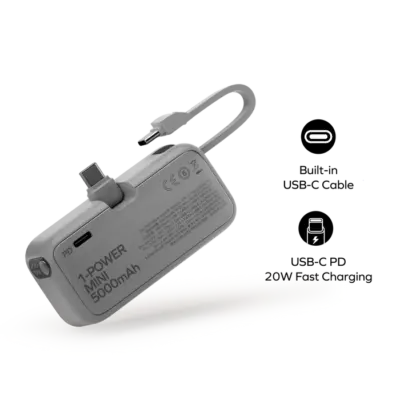 Pin dự phòng 3 trong 1 MOMAX IP130 Power Mini 5000mAh - Nói lời tạm biệt với mớ dây cáp lằng nhằng và sự bất tiện khi phải mang nhiều phụ kiện. <strong>MOMAX IP130 Power Mini 5000mAh</strong> là giải pháp năng lượng "tất cả trong một" mà bạn luôn tìm kiếm. Với kích thước chỉ bằng một chiếc thẻ tín dụng, viên pin này tích hợp sẵn cáp sạc USB-C và một chân đế gập thông minh, cho phép bạn vừa sạc vừa xem phim rảnh tay. Dung lượng 5000mAh là nguồn năng lượng cứu cánh hoàn hảo cho một ngày dài năng động, giúp thiết bị của bạn luôn kết nối. <strong>MOMAX IP130 Power Mini 5000mAh</strong> định nghĩa lại sự tiện lợi, là phụ kiện không thể thiếu trong túi xách hay túi quần của những người yêu thích sự tối giản và hiệu quả.