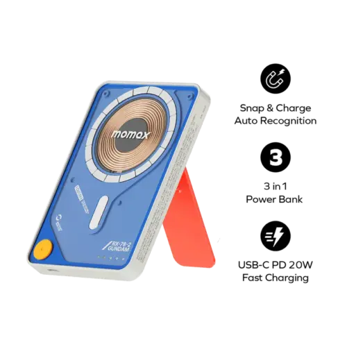 Pin dự phòng không dây từ tính MOMAX IP131 Power X Pro 5000mAh có cáp USB-C tích hợp - Phiên bản giới hạn - Hình ảnh 7