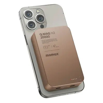 Pin Dự Phòng MOMAX IP133 Q.Mag X2 20000mAh - Gen 2 - <p style="text-align: left;">Trải nghiệm nguồn năng lượng không giới hạn với <strong>MOMAX IP133 Q.Mag X2 20000mAh</strong> - Gen 2, giải pháp sạc dự phòng tối thượng dành cho người dùng chuyên nghiệp và những ai thường xuyên di chuyển. Với dung lượng cực lớn 20000mAh, viên pin này đủ sức cung cấp năng lượng cho các thiết bị của bạn trong nhiều ngày liền. Công nghệ sạc không dây từ tính tương thích MagSafe giúp việc sạc iPhone trở nên gọn gàng và chắc chắn hơn bao giờ hết. Hỗ trợ sạc nhanh đa nền tảng với công suất 20W PD qua cổng USB-C, <strong>MOMAX IP133 Q.Mag X2 20000mAh</strong> đảm bảo nạp đầy năng lượng cho thiết bị trong thời gian ngắn nhất. Chân đế gập tích hợp thông minh biến nó thành giá đỡ tiện lợi, hoàn hảo cho mọi nhu cầu giải trí và làm việc.</p>