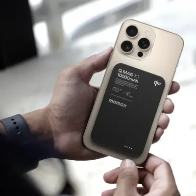 Pin Dự Phòng MOMAX IP136 Q.Mag X1 Qi2 10000mAh - Gen 2 - Chào mừng tương lai của sạc không dây với <strong>MOMAX IP136 Q.Mag X1 Qi2 10000mAh</strong> - Gen 2. Đây là viên pin dự phòng đầu tiên của MOMAX tích hợp chuẩn sạc Qi2 mới nhất, mang đến tốc độ sạc không dây 15W thực sự cho iPhone mà không cần chứng nhận MagSafe của Apple. Trải nghiệm lực hít từ tính hoàn hảo, hiệu suất sạc tối ưu và an toàn tuyệt đối. Với dung lượng 10000mAh, sạc nhanh có dây PD 20W và chân đế gập thông minh, viên pin này là giải pháp năng lượng toàn diện. <strong>MOMAX IP136 Q.Mag X1 Qi2 10000mAh</strong> không chỉ là một phụ kiện, đó là một bản nâng cấp công nghệ, giúp bạn luôn kết nối một cách nhanh chóng và tiện lợi nhất.
