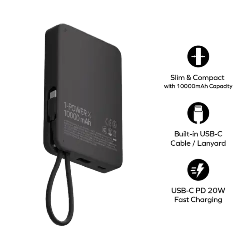 Pin dự phòng MOMAX IP152 Power X 10000mAh có cáp USB-C tích hợp - Hình ảnh 6