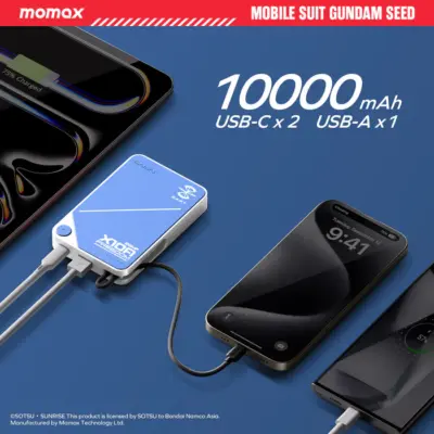 Pin dự phòng MOMAX IP152GD Power X Power Bank 10000mAh có cáp USB-C tích hợp - Phiên bản giới hạn - Sở hữu nguồn năng lượng di động mạnh mẽ và độc đáo với <strong>Pin dự phòng MOMAX IP152GD Power X Power Bank 10000mAh có cáp USB-C tích hợp - Phiên bản giới hạn</strong>. Dung lượng 10000mAh cung cấp năng lượng dồi dào cho điện thoại, máy tính bảng và nhiều thiết bị khác. Tính năng đột phá là cáp USB-C được tích hợp gọn gàng ngay trên thân pin, giúp bạn sạc thiết bị hoặc sạc lại pin mà không cần mang theo dây riêng. Phiên bản giới hạn mang đến vẻ ngoài độc đáo, thể hiện cá tính. Nhỏ gọn, tiện lợi và đa năng, <strong>MOMAX IP152GD Power X Power Bank 10000mAh có cáp USB-C tích hợp - Phiên bản giới hạn</strong> là người bạn đồng hành lý tưởng cho mọi chuyến đi và cuộc sống hiện đại. Đừng bỏ lỡ phiên bản đặc biệt này!