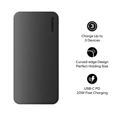 Pin dự phòng MOMAX IP155 Power Vital 10000mAh - Khi cần một nguồn năng lượng đáng tin cậy để vượt qua ngày dài, hãy tin tưởng <strong>Pin dự phòng MOMAX IP155 Power Vital 10000mAh</strong>. Với dung lượng 10000mAh, pin cung cấp năng lượng dồi dào để sạc đầy điện thoại nhiều lần, giúp bạn yên tâm sử dụng thiết bị mà không lo gián đoạn. Thiết kế tối giản, gọn nhẹ và dễ sử dụng, <strong>MOMAX IP155 Power Vital</strong> là người bạn đồng hành thiết yếu cho mọi chuyến đi hay ngày làm việc bận rộn. Luôn kết nối, luôn sẵn sàng với nguồn năng lượng bền bỉ từ <strong>MOMAX IP155 Power Vital</strong>.
