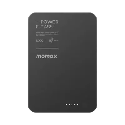 Pin dự phòng MOMAX IP157 1-Power F.Pass⁺ Bộ pin từ tính 5000mAh có cáp tích hợp - Mang theo nguồn năng lượng tiện lợi tối đa với <strong>Pin dự phòng không dây từ tính MOMAX IP157 1-Power F.Pass⁺ Bộ pin từ tính 5000mAh có cáp tích hợp</strong>. Thiết kế siêu nhỏ gọn với dung lượng 5000mAh, hoàn hảo cho nhu cầu bổ sung pin nhanh chóng. Công nghệ từ tính "hít" chặt vào iPhone (hỗ trợ MagSafe) mang lại trải nghiệm sạc không dây mượt mà. Điểm nhấn độc đáo là cáp USB-C tích hợp sẵn, luôn có sẵn để sạc pin hoặc thiết bị khác. Công nghệ F.Pass⁺ đảm bảo sạc hiệu quả. <strong>MOMAX IP157 1-Power F.Pass⁺</strong> là sự kết hợp hoàn hảo giữa tính di động, tiện ích và hiệu năng.