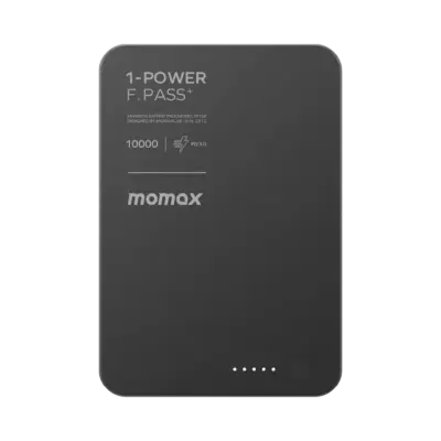 Pin dự phòng MOMAX IP158 1-Power F.Pass⁺ Bộ pin từ tính 10000mAh có cáp tích hợp - Giải phóng bạn khỏi nỗi lo hết pin và sự phụ thuộc vào dây cáp rườm rà với <strong>Pin dự phòng MOMAX IP158 1-Power F.Pass⁺ Bộ pin từ tính 10000mAh có cáp tích hợp</strong>. Dung lượng 10000mAh mang đến nguồn năng lượng dồi dào, đủ sức sạc đầy nhiều lần cho điện thoại, đặc biệt là iPhone với khả năng hít từ tính MagSafe tiện lợi. Điểm đột phá là cáp USB-C (thường là USB-C) được tích hợp sẵn – giải pháp "tất cả trong một" cực kỳ tiện lợi, không lo quên cáp. Hỗ trợ sạc nhanh đa dạng, thiết kế gọn nhẹ, <strong>MOMAX IP158</strong> là người bạn đồng hành năng lượng hoàn hảo. Tận hưởng sự tiện lợi '1-Power' với <strong>MOMAX IP158</strong>!
