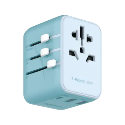 Bộ sạc du lịch MOMAX UA11UK 3 cổng 1-World 20W - Du lịch khắp thế giới một cách nhẹ nhàng và tiện lợi với <strong>Bộ sạc du lịch MOMAX UA11UK 3 cổng 1-World 20W tương thích hơn 200 quốc gia</strong>. Tích hợp sẵn các loại chân cắm cho hơn 200 quốc gia, bộ sạc <strong>MOMAX UA11UK</strong> mang đến tổng công suất 20W đáng tin cậy. Với 3 cổng sạc (có cả USB-C PD và USB-A), bạn có thể nạp năng lượng đồng thời cho điện thoại, máy tính bảng và nhiều thiết bị khác. Nhỏ gọn, an toàn và cực kỳ đa năng. <strong>MOMAX UA11UK</strong> là người bạn đồng hành lý tưởng cho mọi chuyến đi, đơn giản hóa hành lý và giữ thiết bị của bạn luôn sẵn sàng hoạt động trên khắp thế giới.