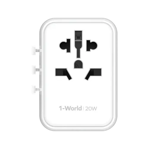 Bộ sạc du lịch MOMAX UA11UK 3 cổng 1-World 20W - Hình ảnh 7
