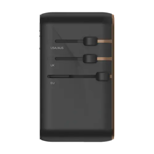 Bộ sạc du lịch đa năng MOMAX UA17 GaN 4 cổng 1-World Universal 170W + Cáp USB-C tương thích hơn 200 quốc gia - Hình ảnh 5