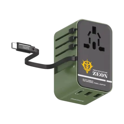 Bộ sạc du lịch đa năng MOMAX UA18 GaN 3 cổng 1-World+ có cáp USB-C tích hợp 70W - Phiên bản giới hạn - Giải phóng bạn khỏi mọi lo lắng về sạc khi du lịch quốc tế với <strong>Bộ sạc du lịch đa năng MOMAX UA18 GaN 3 cổng 1-World+ có cáp USB-C tích hợp 70W - Phiên bản giới hạn</strong>. Tương thích hơn 200 quốc gia với các chân cắm tích hợp, bộ sạc <strong>MOMAX UA18</strong> mang đến tổng công suất sạc lên tới 70W mạnh mẽ. Công nghệ GaN tiên tiến giúp thiết bị nhỏ gọn đáng ngạc nhiên dù có 3 cổng sạc (USB-C PD & USB-A QC) và cáp tích hợp. Kèm theo cáp USB-C tiện lợi. <strong>MOMAX UA18</strong> là giải pháp năng lượng "tất cả trong một", đáng tin cậy cho mọi chuyến đi, đảm bảo thiết bị của bạn luôn sẵn sàng hoạt động ở bất kỳ đâu trên thế giới với phong cách độc đáo của phiên bản giới hạn.