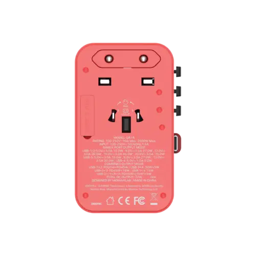 Bộ sạc du lịch đa năng MOMAX UA18 GaN 3 cổng 1-World+ có cáp USB-C tích hợp 70W - Phiên bản giới hạn - Hình ảnh 21