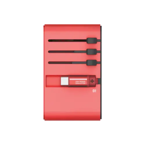 Bộ sạc du lịch đa năng MOMAX UA18 GaN 3 cổng 1-World+ có cáp USB-C tích hợp 70W - Phiên bản giới hạn - Hình ảnh 22