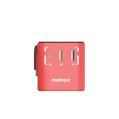 Bộ sạc du lịch đa năng MOMAX UA18 GaN 3 cổng 1-World+ có cáp USB-C tích hợp 70W - Phiên bản giới hạn - Giải phóng bạn khỏi mọi lo lắng về sạc khi du lịch quốc tế với <strong>Bộ sạc du lịch đa năng MOMAX UA18 GaN 3 cổng 1-World+ có cáp USB-C tích hợp 70W - Phiên bản giới hạn</strong>. Tương thích hơn 200 quốc gia với các chân cắm tích hợp, bộ sạc <strong>MOMAX UA18</strong> mang đến tổng công suất sạc lên tới 70W mạnh mẽ. Công nghệ GaN tiên tiến giúp thiết bị nhỏ gọn đáng ngạc nhiên dù có 3 cổng sạc (USB-C PD & USB-A QC) và cáp tích hợp. Kèm theo cáp USB-C tiện lợi. <strong>MOMAX UA18</strong> là giải pháp năng lượng "tất cả trong một", đáng tin cậy cho mọi chuyến đi, đảm bảo thiết bị của bạn luôn sẵn sàng hoạt động ở bất kỳ đâu trên thế giới với phong cách độc đáo của phiên bản giới hạn.