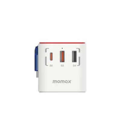 Bộ sạc du lịch đa năng MOMAX UA18 GaN 3 cổng 1-World+ có cáp USB-C tích hợp 70W - Phiên bản giới hạn - Giải phóng bạn khỏi mọi lo lắng về sạc khi du lịch quốc tế với <strong>Bộ sạc du lịch đa năng MOMAX UA18 GaN 3 cổng 1-World+ có cáp USB-C tích hợp 70W - Phiên bản giới hạn</strong>. Tương thích hơn 200 quốc gia với các chân cắm tích hợp, bộ sạc <strong>MOMAX UA18</strong> mang đến tổng công suất sạc lên tới 70W mạnh mẽ. Công nghệ GaN tiên tiến giúp thiết bị nhỏ gọn đáng ngạc nhiên dù có 3 cổng sạc (USB-C PD & USB-A QC) và cáp tích hợp. Kèm theo cáp USB-C tiện lợi. <strong>MOMAX UA18</strong> là giải pháp năng lượng "tất cả trong một", đáng tin cậy cho mọi chuyến đi, đảm bảo thiết bị của bạn luôn sẵn sàng hoạt động ở bất kỳ đâu trên thế giới với phong cách độc đáo của phiên bản giới hạn.